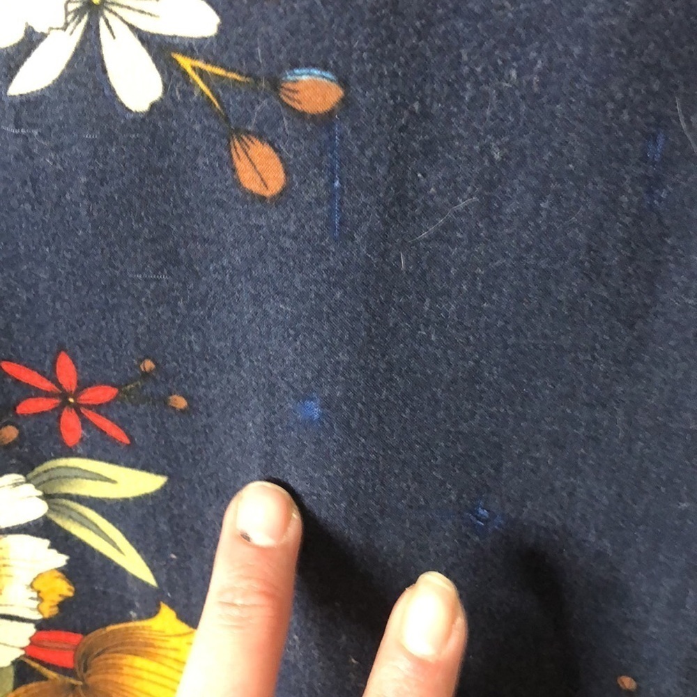 Ms basic dark blue floral spaghetti strap dress size XL - Picture 9 of 10